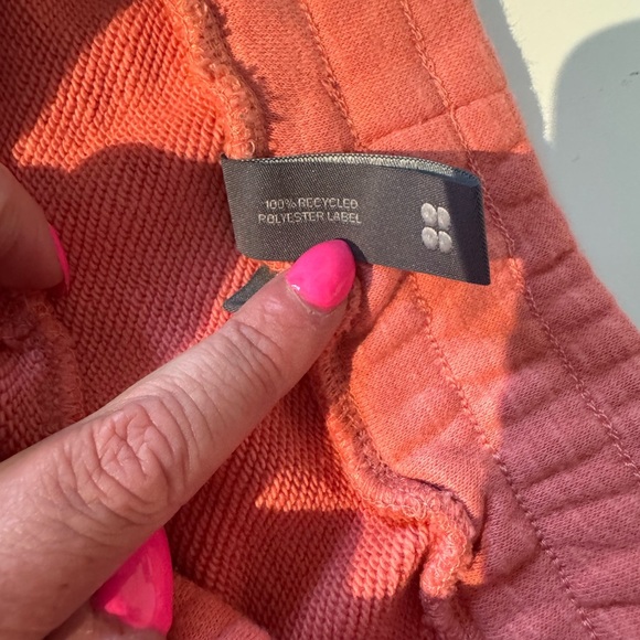 SWEATY BETTY essentials high rise sweat shorts in blush pink size XS - Picture 8 of 8